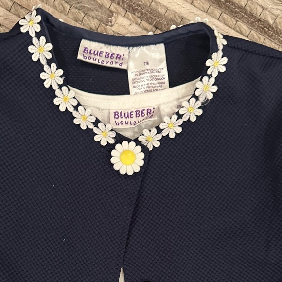 Daisy Detailed Dress & Matching Coat Set - Picture 4 of 4